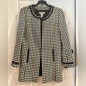 Birch Hill Black and White Houndstooth Blazer